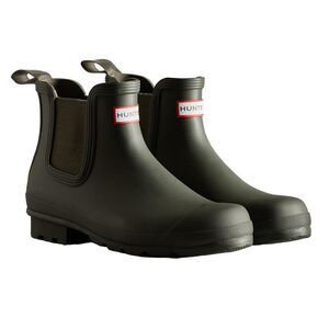 Hunter Mens Original Chelsea Boots / Dark Olive